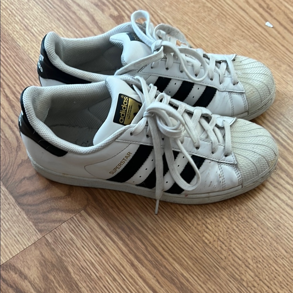 Adidas Men Superstar White and Black Shoes